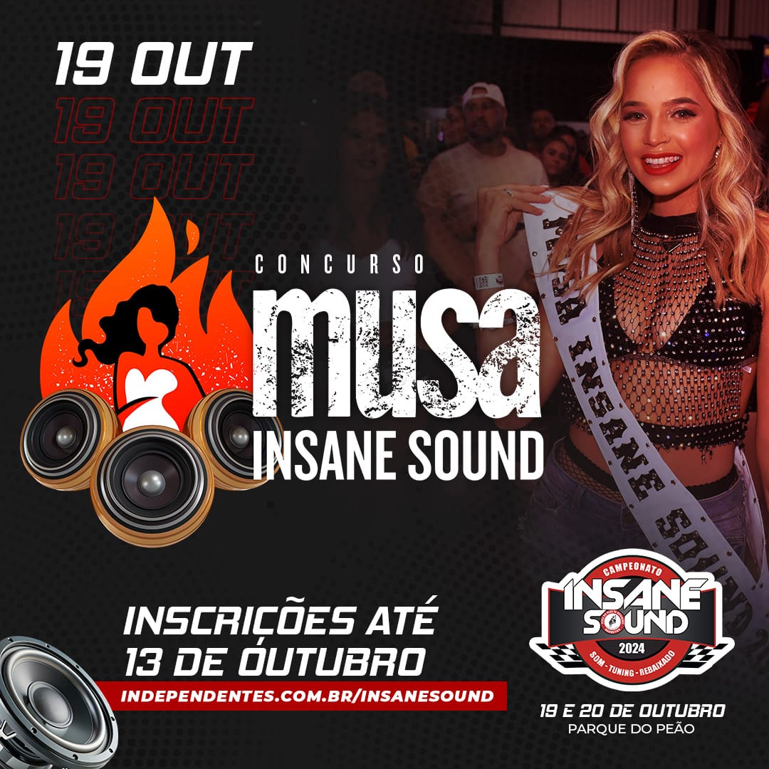 Estão abertas as inscrições para o Concurso Musa do Insane Sound Barretos 2024