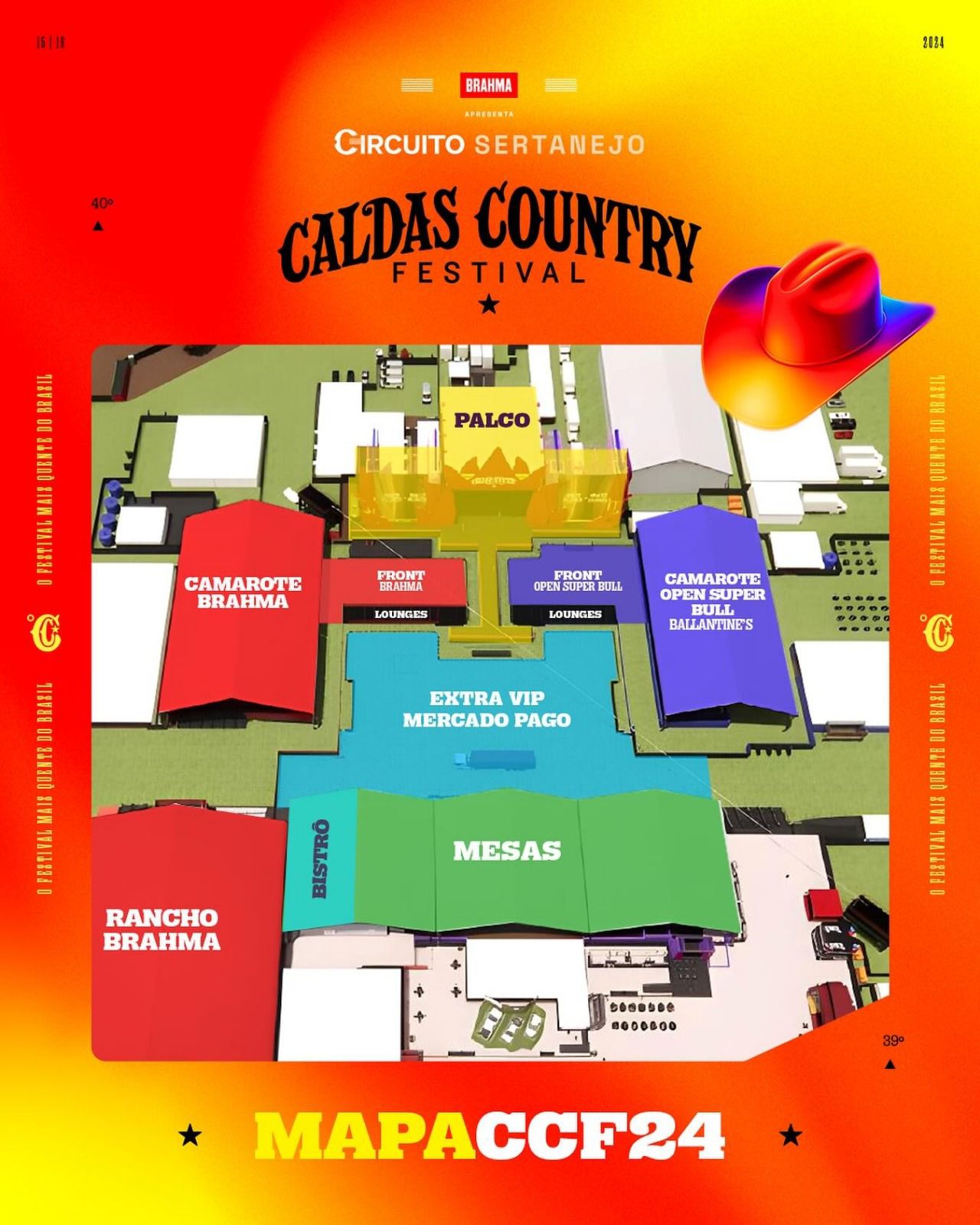 Caldas Country Festival 2024 traz mapa com novos espaços e experiências exclusiv